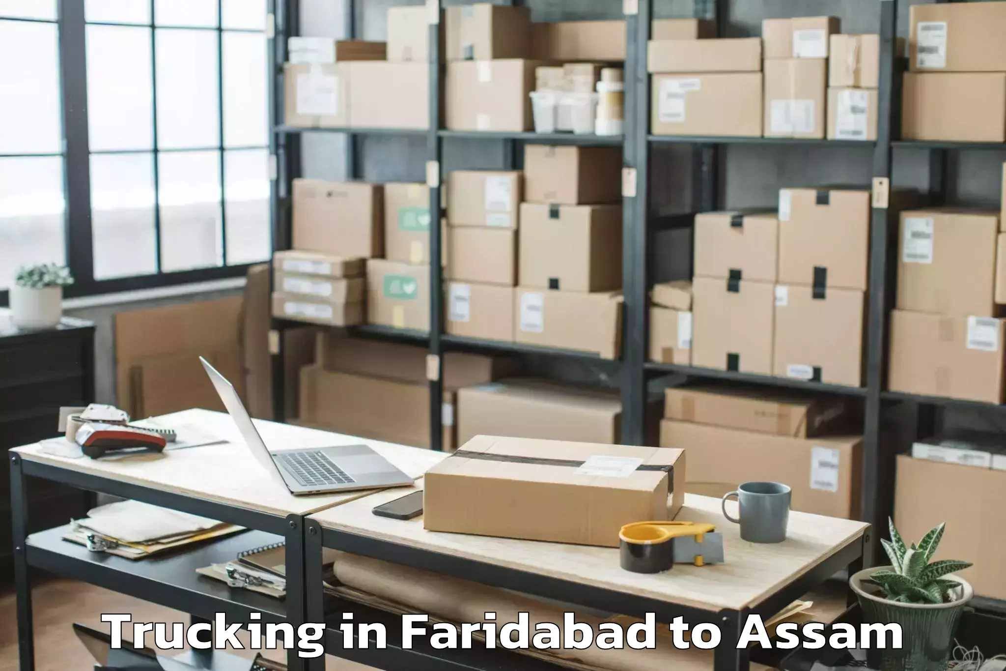 Hassle-Free Faridabad to Bongshar Trucking